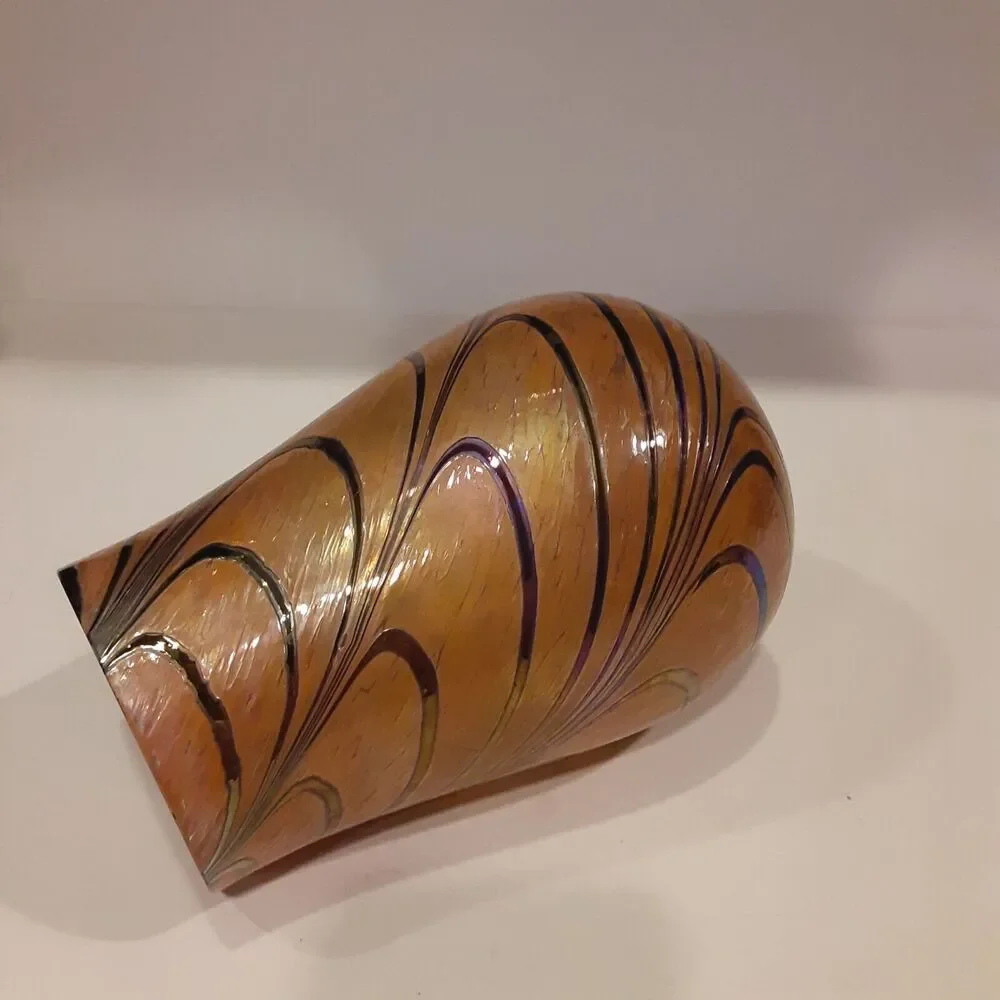 Telefloral Swirled Carnival Effect Glass Vase Ambiance Feminine
